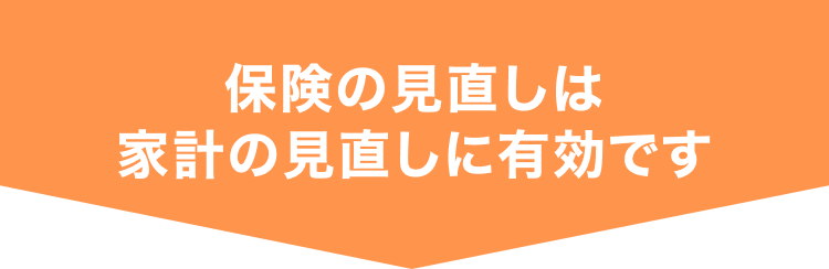 保険の見直しは家計の見直しに有効です