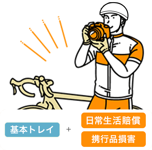 基本トレイ＋日常生活賠償、携行品損害