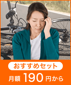 損害賠償プラン　おすすめセット190円から