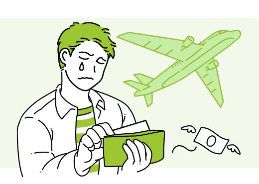 旅行前日に病気になり入院し、旅行をキャンセルしてしまった…