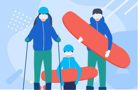ウインタースポーツに出かける前に忘れずに保険加入を