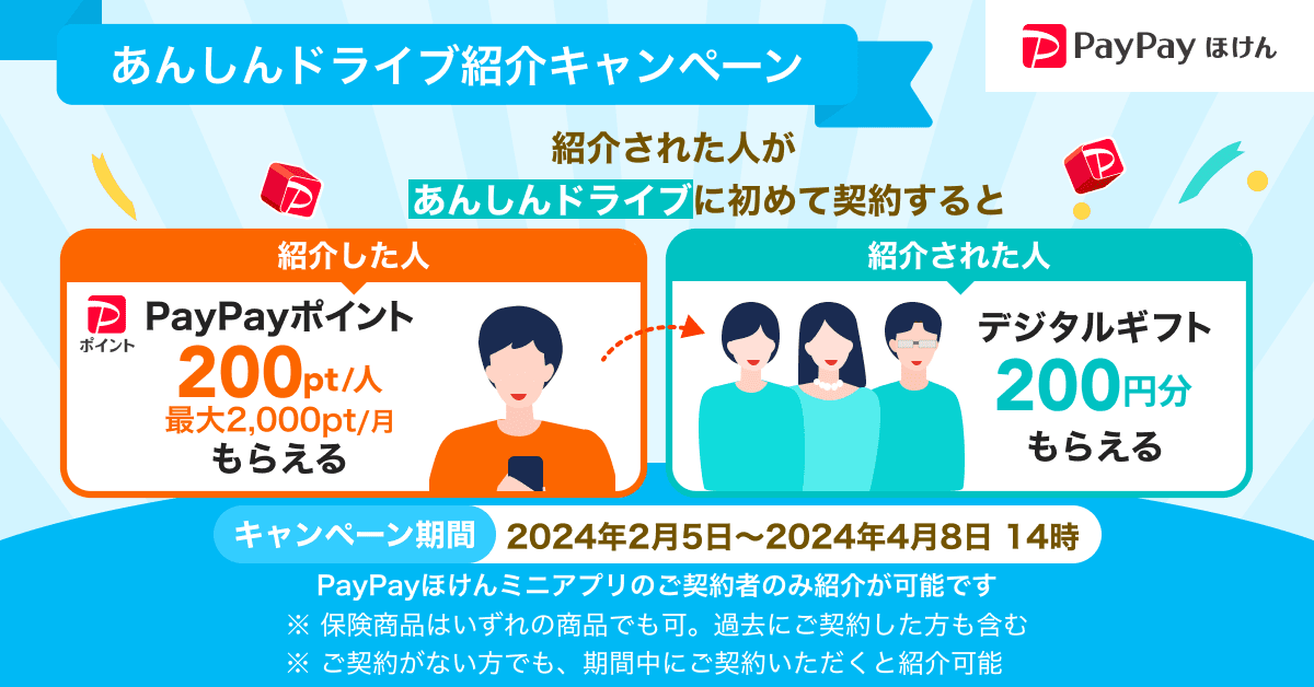 もばさんさん専用 アプリ専用保険からのお知らせ｜PayPayほけん（PayPay保険