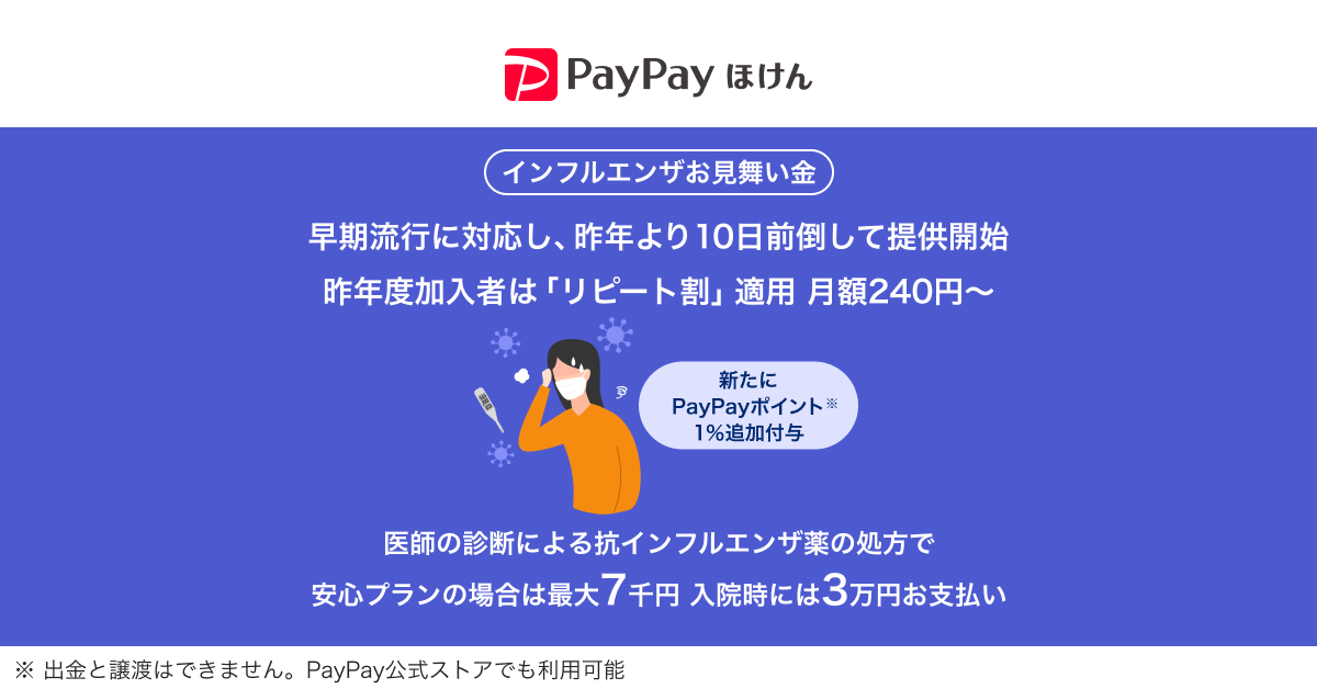 インフルエンザお見舞い金